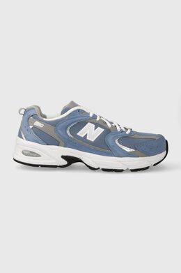 New Balance: Синие кроссовки 