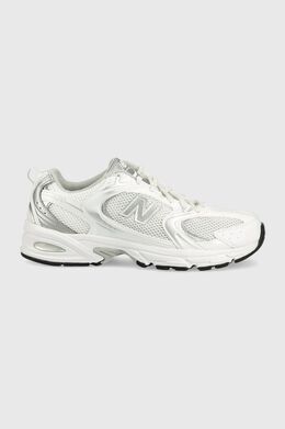 New Balance: Белые кроссовки 