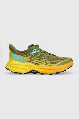 HOKA: Зелёные кроссовки 