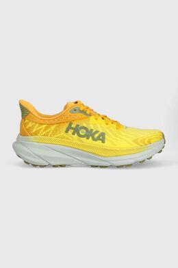 HOKA: Жёлтые кроссовки 