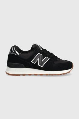 New Balance: Чёрные кроссовки 