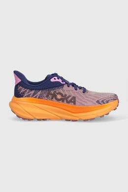 HOKA: Фиолетовые кроссовки 