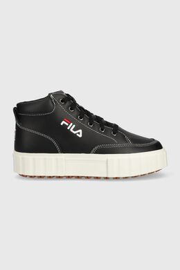 Fila: Чёрные кроссовки  Sandblast