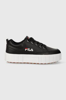 Fila: Чёрные кроссовки  Sandblast