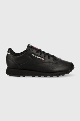 Reebok: Чёрные кроссовки  Classic Leather