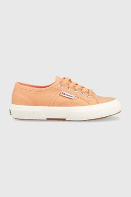 Superga: Оранжевые кроссовки 