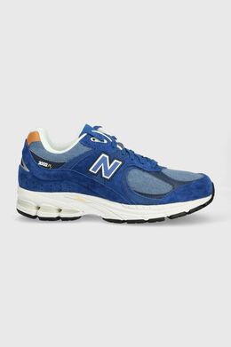 New Balance: Синие кроссовки 