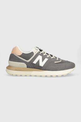 New Balance: Серые кроссовки  574