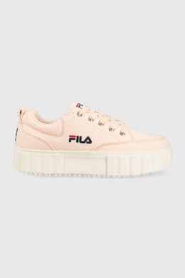 Fila: Оранжевые кроссовки  Sandblast