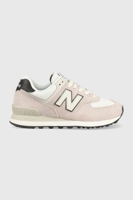 New Balance: Розовые кроссовки 