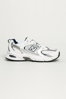 New Balance: Серые кроссовки 