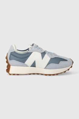 New Balance: Синие кроссовки 