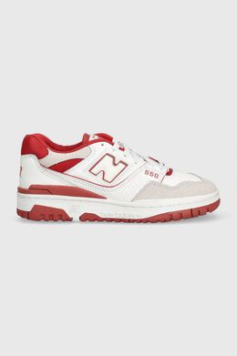 New Balance: Белые кроссовки  550