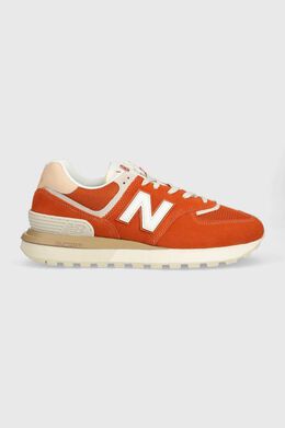 New Balance: Оранжевые кроссовки  574