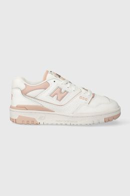 New Balance: Белые кроссовки  550