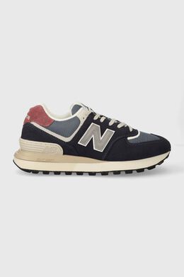 New Balance: Синие кроссовки  574