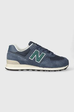 New Balance: Тёмные кроссовки  574