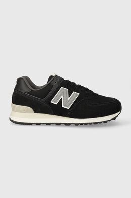 New Balance: Тёмные кроссовки  574