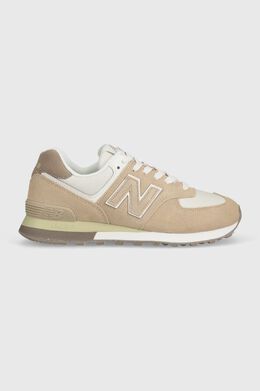 New Balance: Бежевые кроссовки  574