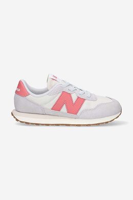 New Balance: Серые кроссовки 