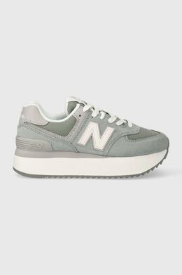 New Balance: Голубые кроссовки 