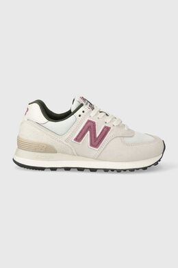 New Balance: Бежевые кроссовки  574