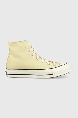 Converse: Жёлтые кроссовки  Chuck 70 Hi