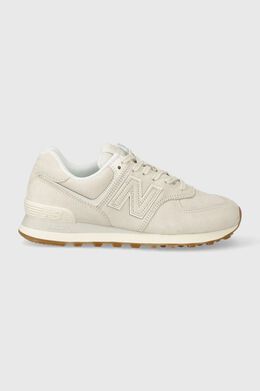 New Balance: Бежевые кроссовки  574