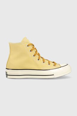 Converse: Жёлтые кроссовки  Chuck 70