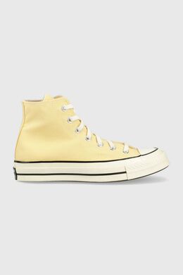 Converse: Жёлтые кроссовки  Chuck 70 Hi