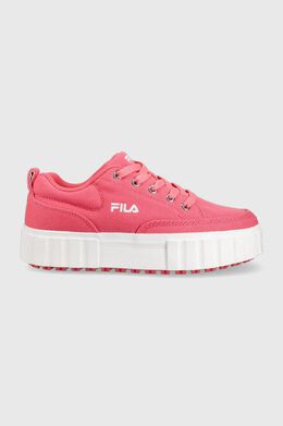 Fila: Оранжевые кроссовки 