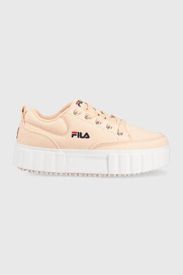 Fila: Оранжевые кроссовки 