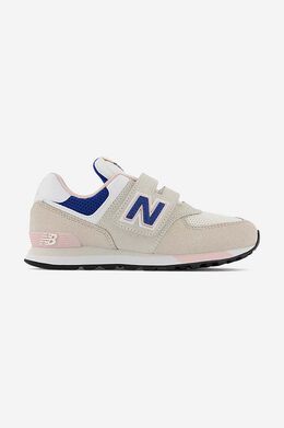 New Balance: Бежевые кроссовки 