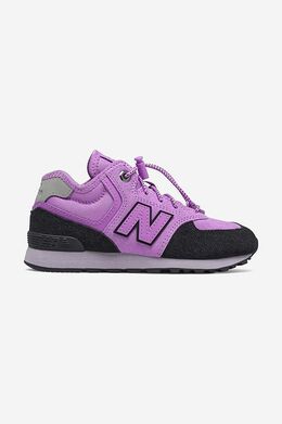 New Balance: Фиолетовые кроссовки 