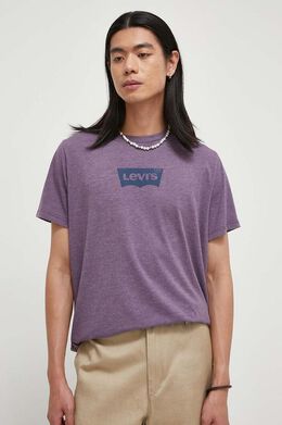 Levi's: Фиолетовая футболка 