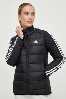 Adidas: Чёрный пуховик 