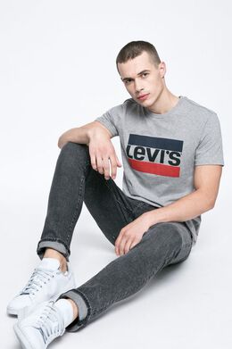 Levi's: Серая футболка 