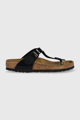 Birkenstock: Чёрные шлёпанцы  Gizeh