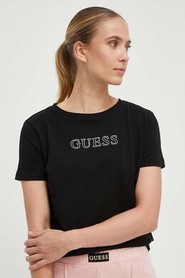 Guess: Чёрная футболка