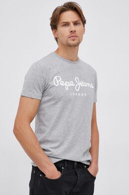 Pepe Jeans: Серая футболка 