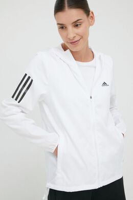 Adidas: Белая куртка 