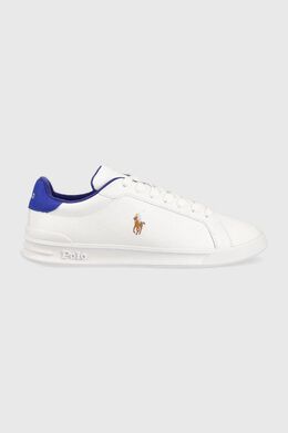 Polo Ralph Lauren: Белые кроссовки