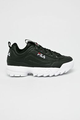 Fila: Чёрные ботинки  Disruptor