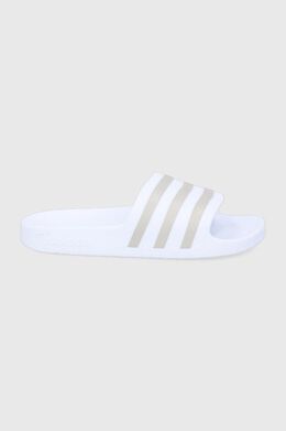 Adidas: Белые шлёпанцы  Adilette