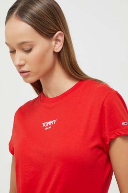 Tommy Jeans: Красная футболка