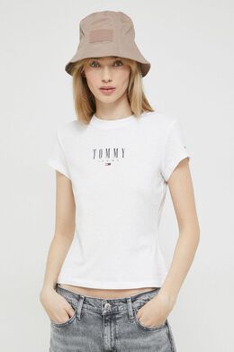 Tommy Jeans: Белая футболка