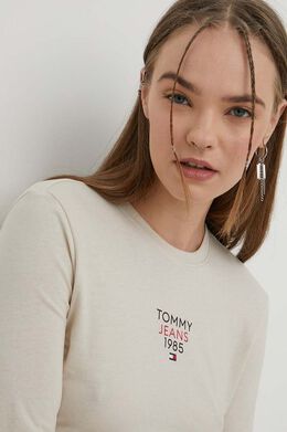 Tommy Jeans: Бежевая рубашка 