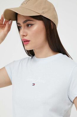 Tommy Jeans: Синяя футболка