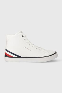 Tommy Hilfiger: Белые кроссовки  TH