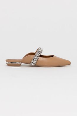 Kurt Geiger London: Коричневые шлёпанцы